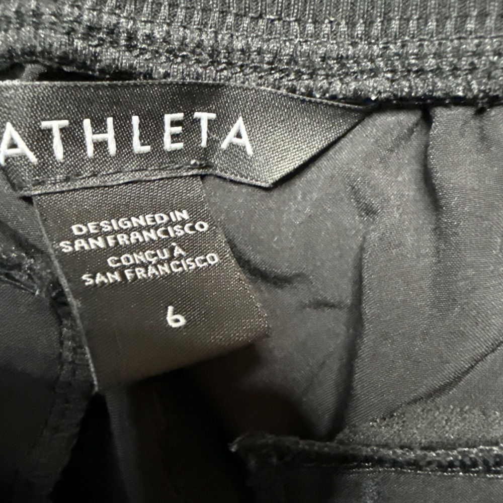 Athleta Brooklyn Ankle Pants Womens 6 Black Mid Rise Travel Stretch Athleisure - Picture 10 of 16